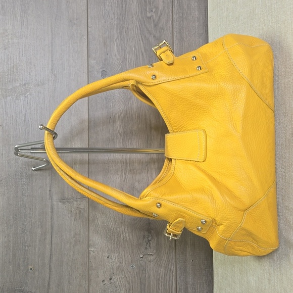 Dooney & Bourke Golden Yellow Pebble Leather Handbag - Picture 4 of 13